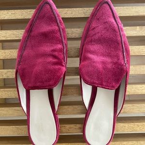 Stuart Weitzman Mules Red velvet